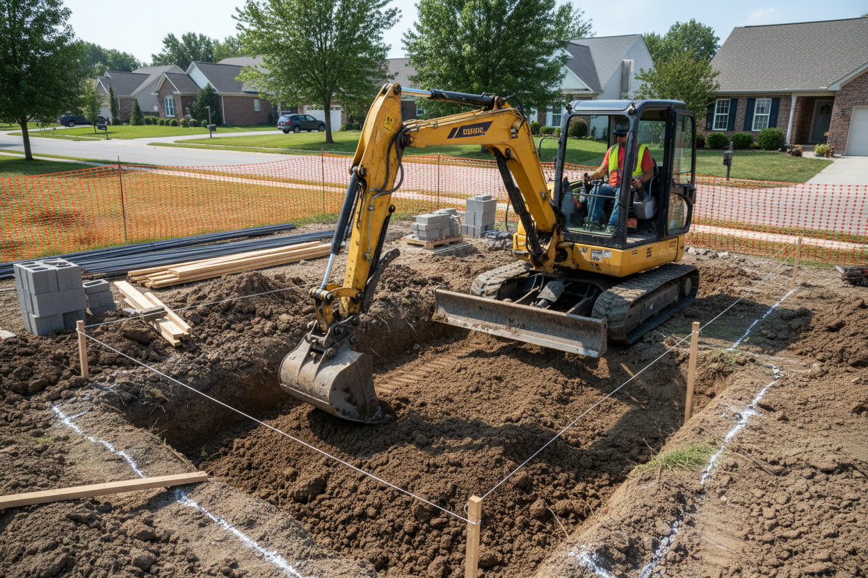residential construction digger